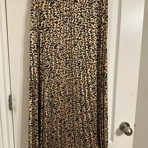 Elegant Animal Print Maxi Skirt